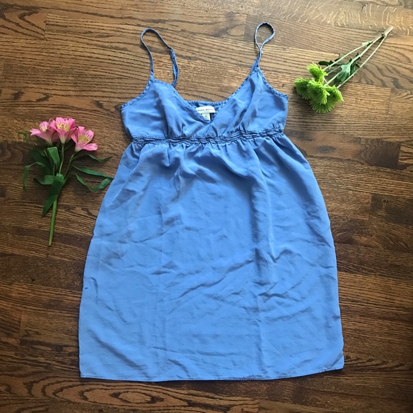 Banana Republic Other - Banana republic silk strap slip periwinkle blue xs